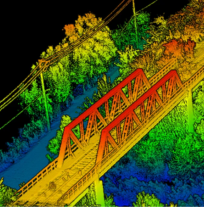 DJI Matrice 350 RTK equipped with a LiDAR payload flying over a vegetated Kenyan site